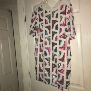 Colorful sequin dress!